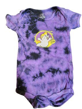 Buc-ee's 2024 Halloween Purple Tie-Dye Infant Bodysuit 18M